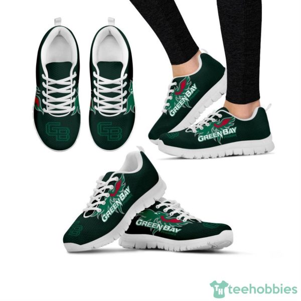 NCAA Wisconsin Green Bay Phoenix Sneakers Sport Running Shoes For Fans Product Photo 1