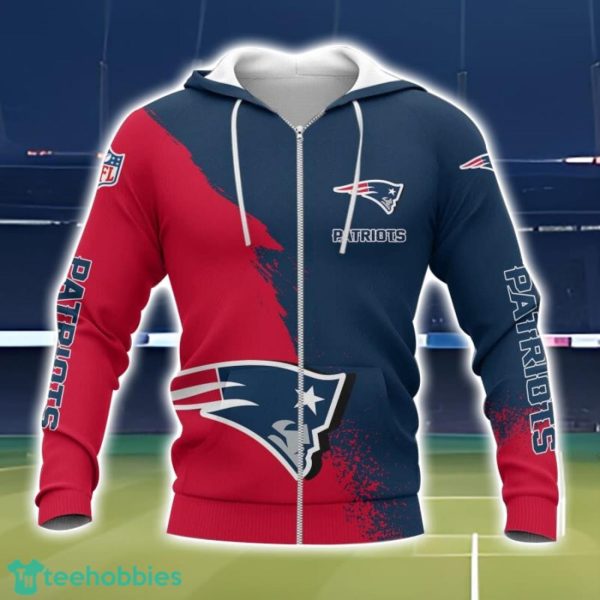 New England Patriots 3D All Over Printed T-shirt Hoodie Sweatshirt Product Photo 2