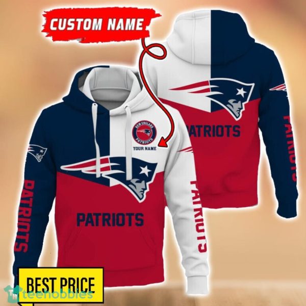 New England Patriots NFL Personalized Name Sport Fans 3D Hoodie Unisex For men And Women Product Photo 1