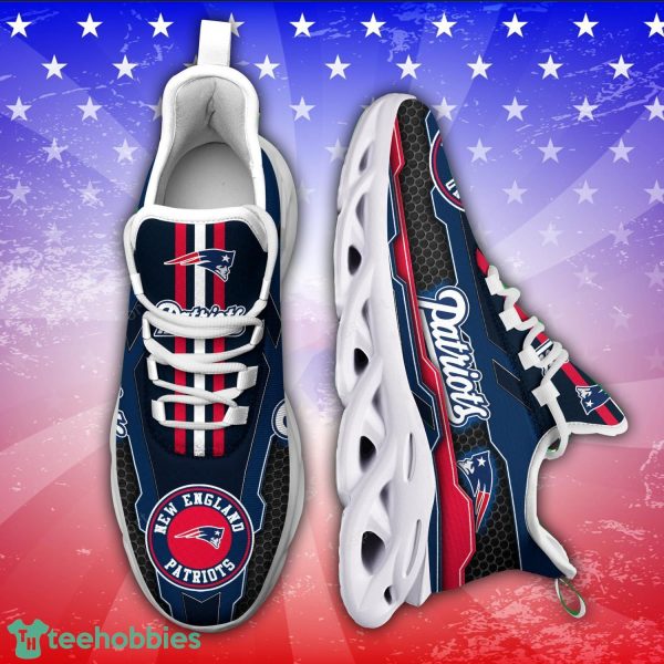 New England Patriots NFL Running Sneakers Max Soul Sneakers Sport Version For Fans Product Photo 1