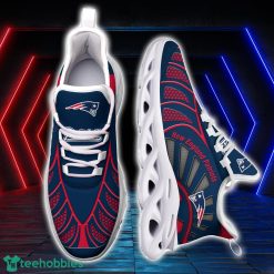 New England Patriots NFLBlack And White Clunky Max Soul Shoes New Designs For Fans Product Photo 2