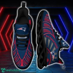 New England Patriots NFLBlack And White Clunky Max Soul Shoes New Designs For Fans Product Photo 1