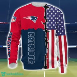 New England Patriots US Flag 3D Printing T-Shirt Hoodie Sweatshirt For Fans Product Photo 3