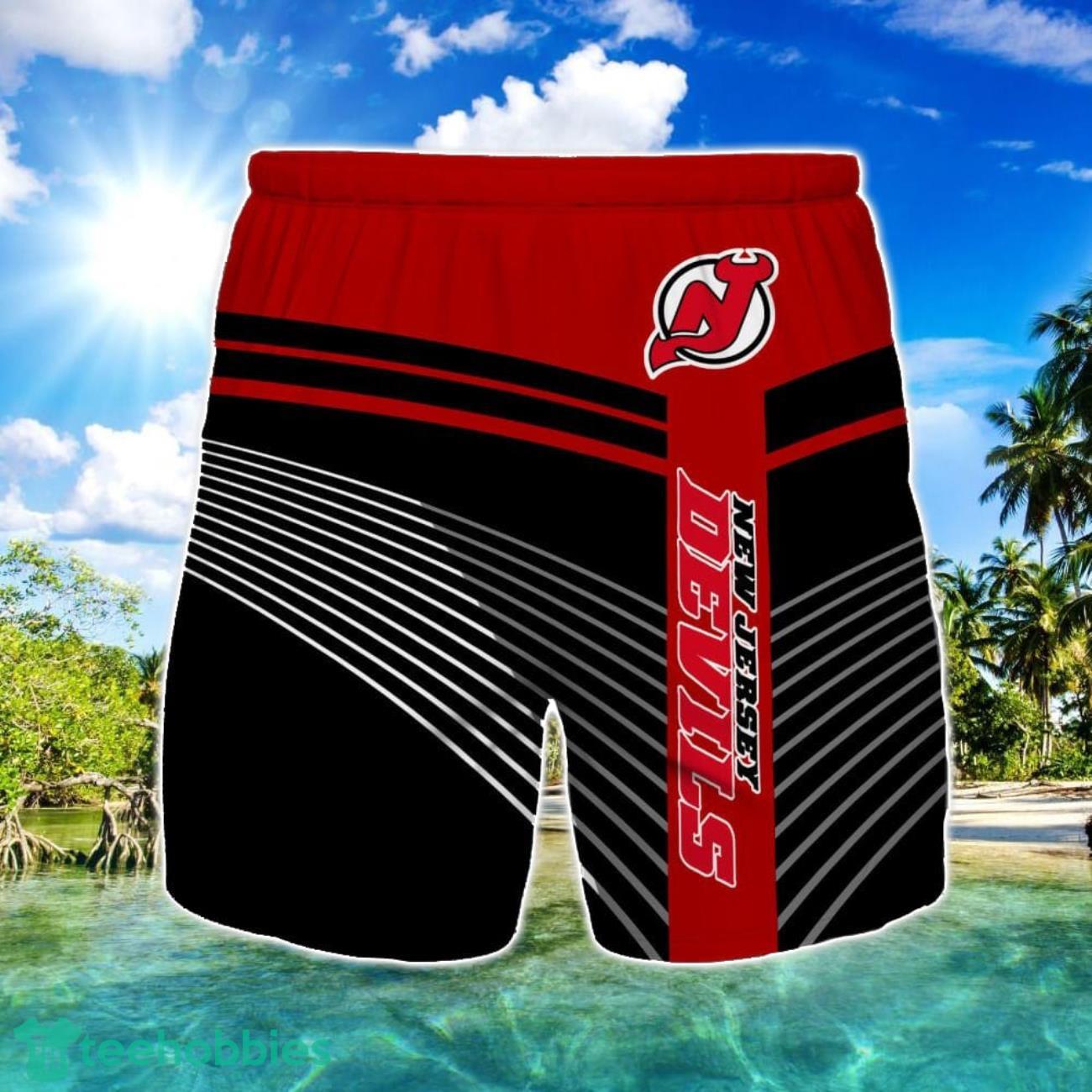 New Jersey Devils Beach Short For Fans Summer Gift image New Jersey Devils Beach Short For Fans Summer Gift Product Photo 1