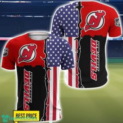 New Jersey Devils US Flag 3D All Over Printed T-shirt Hoodie Sweatshirt Product Photo 5