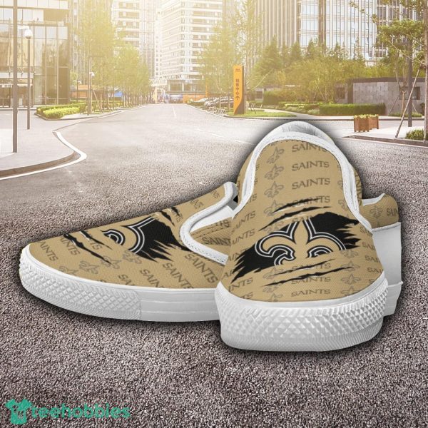 New Orleans Saints Logo Team Slip On Shoes Trending Goft For Fans Product Photo 1