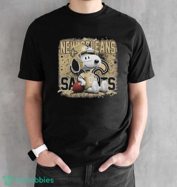 New Orleans Saints Mix Snoopy Shirt - Black Unisex T-Shirt