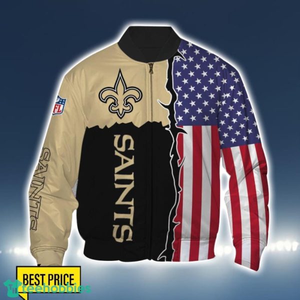 New Orleans Saints US Flag 3D Printing T-Shirt Hoodie Sweatshirt For Fans Product Photo 4