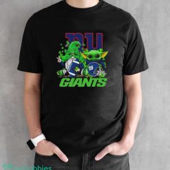 New York Giants Baby Yoda Happy St.Patrick’s Day Shamrock Shirt - Black Unisex T-Shirt