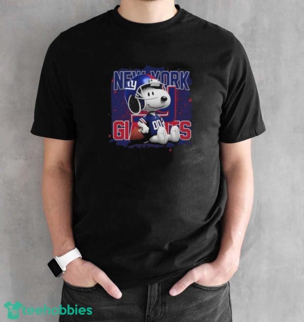 New York Giants Mix Snoopy Shirt - Black Unisex T-Shirt