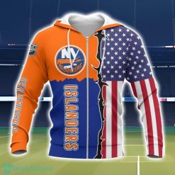 New York Islanders US Flag 3D All Over Printed T-shirt Hoodie Sweatshirt Product Photo 2