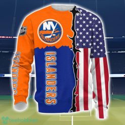 New York Islanders US Flag 3D All Over Printed T-shirt Hoodie Sweatshirt Product Photo 3