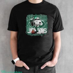 New York Jets Mix Snoopy Shirt - Black Unisex T-Shirt