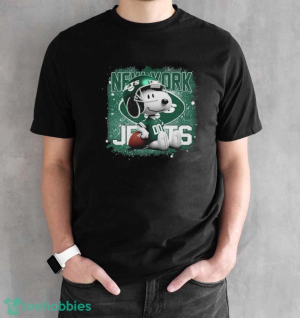 New York Jets Mix Snoopy Shirt - Black Unisex T-Shirt