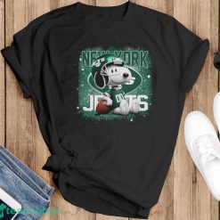 New York Jets Mix Snoopy Shirt - Black T-Shirt