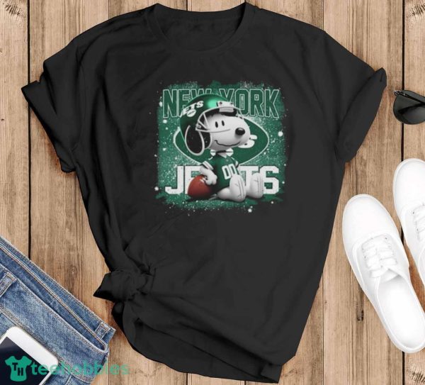 New York Jets Mix Snoopy Shirt - Black T-Shirt