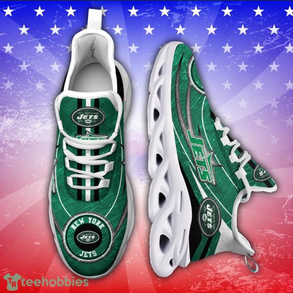 New York Jets NFL Running Sneakers Max Soul Shoes Sport Season Gift Product Photo 1