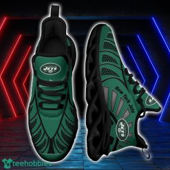 New York Jets NFLBlack And White Clunky Max Soul Shoes New Designs For Fans Product Photo 1
