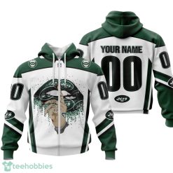 New York Jets Sexy Lips Custom Name And Number 3D Hoodie Product Photo 2