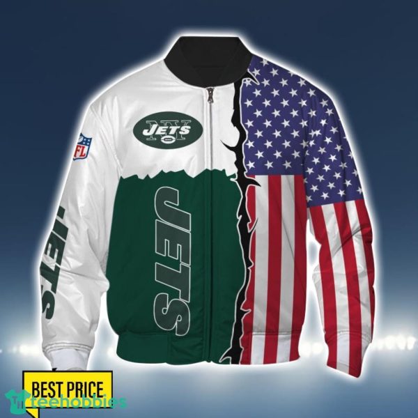 New York Jets US Flag 3D Printing T-Shirt Hoodie Sweatshirt For Fans Product Photo 4