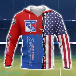 New York Rangers US Flag 3D All Over Printed T-shirt Hoodie Sweatshirt Product Photo 2