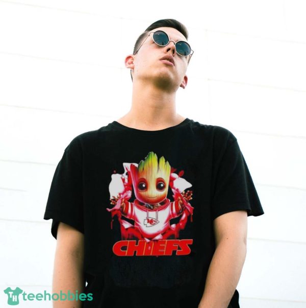 NFL Kansas City Chiefs Baby Groot shirt - G500 Gildan T-Shirt