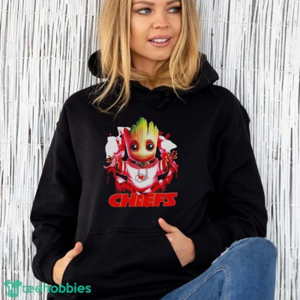 NFL Kansas City Chiefs Baby Groot shirt - Unisex Hoodie
