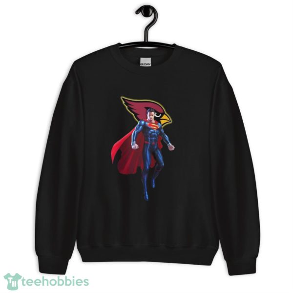 NFL Superman DC Sports Football Arizona Cardinals T Shirt - Unisex Heavy Blend Crewneck Sweatshirt