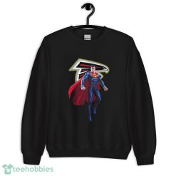NFL Superman DC Sports Football Atlanta Falcons T Shirt - Unisex Heavy Blend Crewneck Sweatshirt