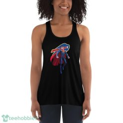 NFL Superman DC Sports Football Buffalo Bills T Shirt - Women's Flowy Racerback Tank