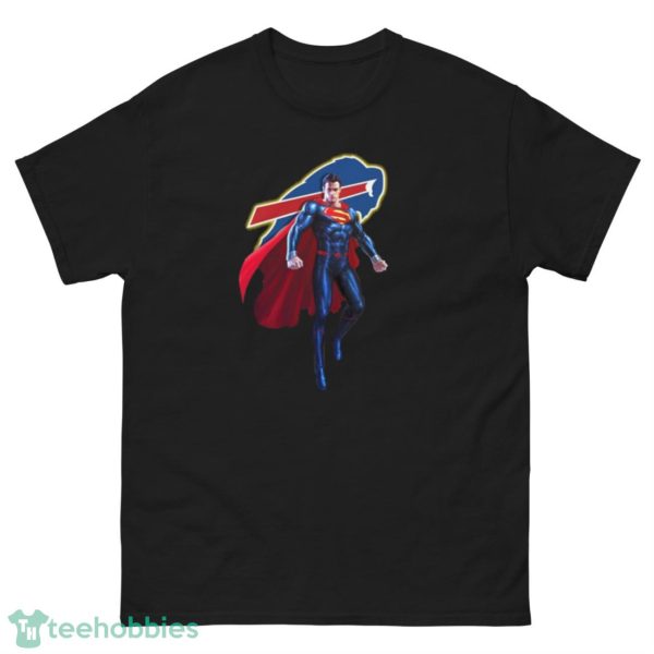 NFL Superman DC Sports Football Buffalo Bills T Shirt - G500 Men’s Classic Tee