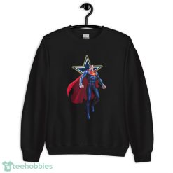 NFL Superman DC Sports Football Dallas Cowboys T Shirt - Unisex Heavy Blend Crewneck Sweatshirt