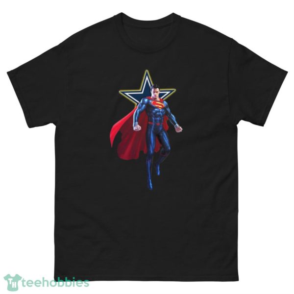 NFL Superman DC Sports Football Dallas Cowboys T Shirt - G500 Men’s Classic Tee