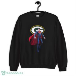 NFL Superman DC Sports Football Green Bay Packers T Shirt - Unisex Heavy Blend Crewneck Sweatshirt