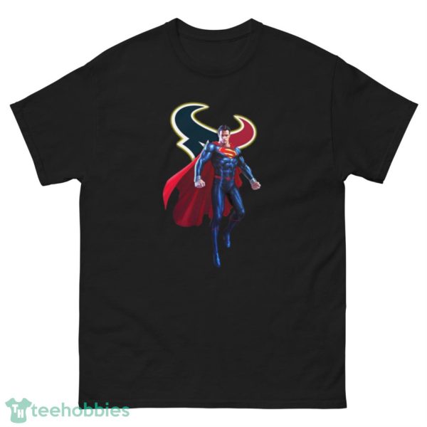 NFL Superman DC Sports Football Houston Texans T Shirt - G500 Men’s Classic Tee