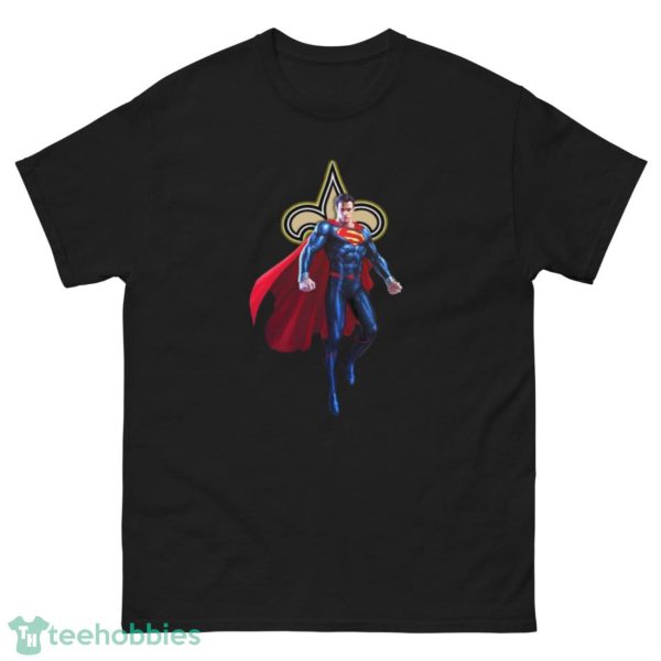 NFL Superman DC Sports Football New Orleans Saints T Shirt - G500 Men’s Classic Tee