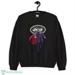 NFL Superman DC Sports Football New York Jets T Shirt - Unisex Heavy Blend Crewneck Sweatshirt