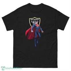 NFL Superman DC Sports Football Oakland Raiders T Shirt - G500 Men’s Classic Tee