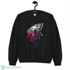 NFL Superman DC Sports Football Philadelphia Eagles T Shirt - Unisex Heavy Blend Crewneck Sweatshirt