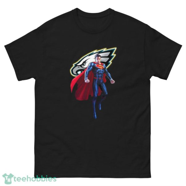 NFL Superman DC Sports Football Philadelphia Eagles T Shirt - G500 Men’s Classic Tee