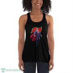 NFL Superman DC Sports Football Tampa Bay Buccaneers T Shirt - Women's Flowy Racerback Tank