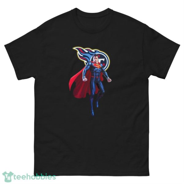 NFL Superman DC Sports Football Tennessee Titans T Shirt - G500 Men’s Classic Tee