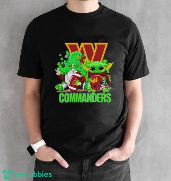 NFL Washington commanders st patrick’s day special gomes baby Yoda st patricks day shirt - Black Unisex T-Shirt