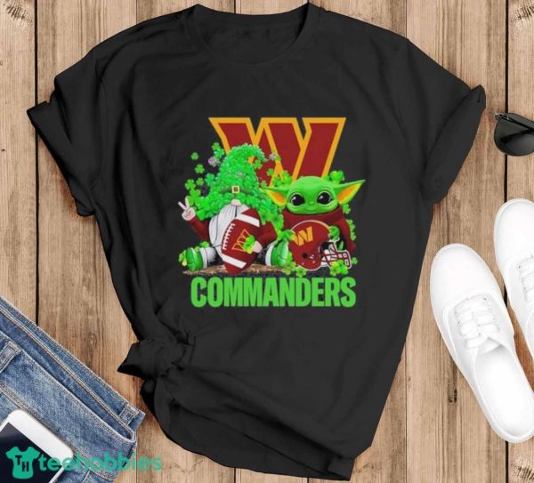 NFL Washington commanders st patrick’s day special gomes baby Yoda st patricks day shirt - Black T-Shirt