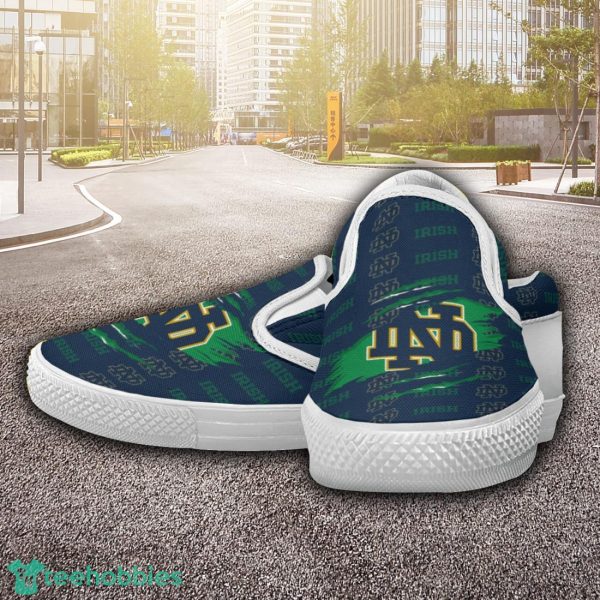 Notre Dame Fighting Irish Logo Team Slip On Shoes Trending Goft For Fans Product Photo 1