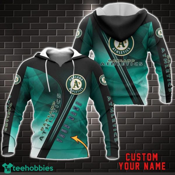 Oakland Athletics 3D Hoodie All over Printed Unisex Hoodie Custom Name Product Photo 1