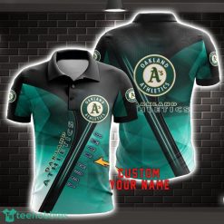 Oakland Athletics Sport Polo Shirt For Men Custom Name Product Photo 1