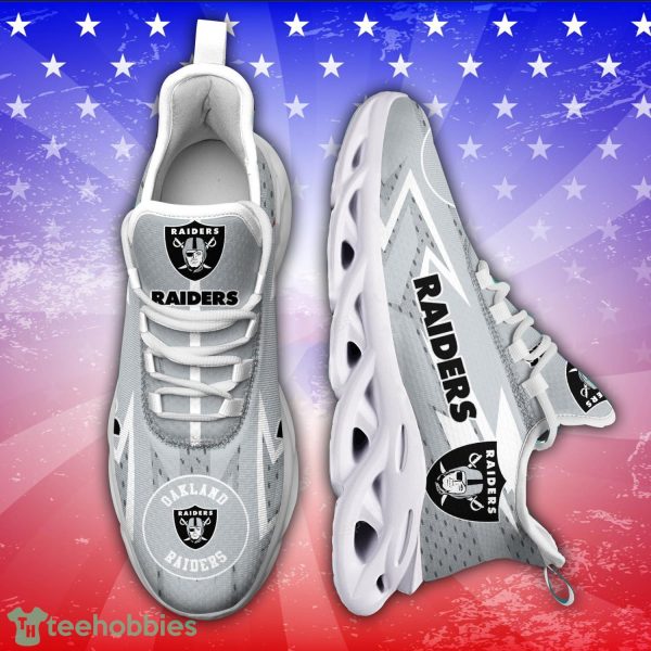 Oakland Raiders NFL Running Sneakers Max Soul Shoes For Sport Team Product Photo 1