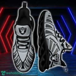 Oakland Raiders NFLBlack And White Clunky Max Soul Shoes New Designs For Fans Product Photo 1