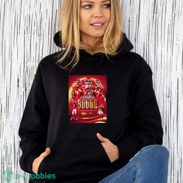 Official Official Kansas City Chiefs 2023-2024 AFC Championship Bound Shirt - Unisex Hoodie
